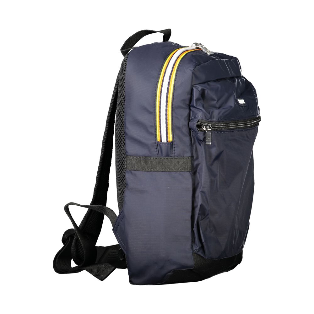 Blue Polyamide Men Backpack