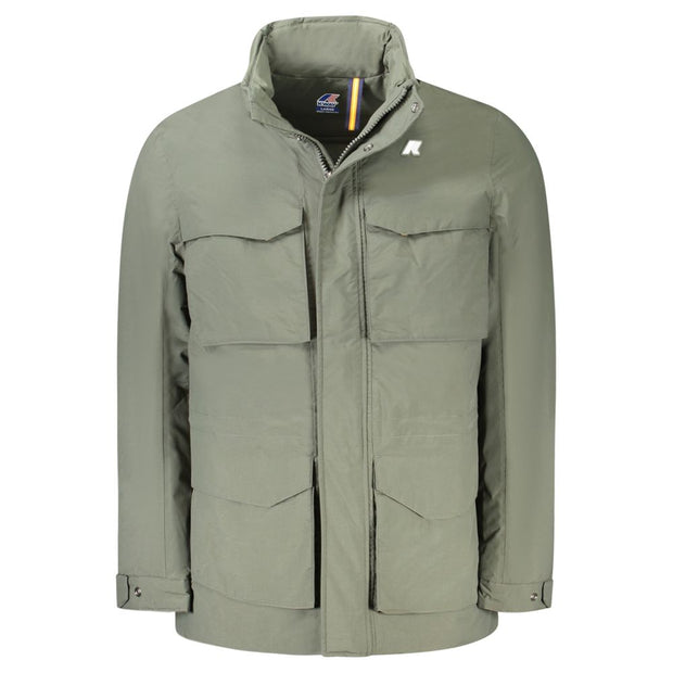 Green Polyamide Men Jacket