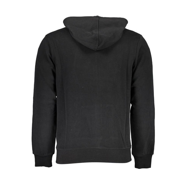 Black Cotton Men Sweater