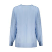 Light Blue Acrylic Women Sweater