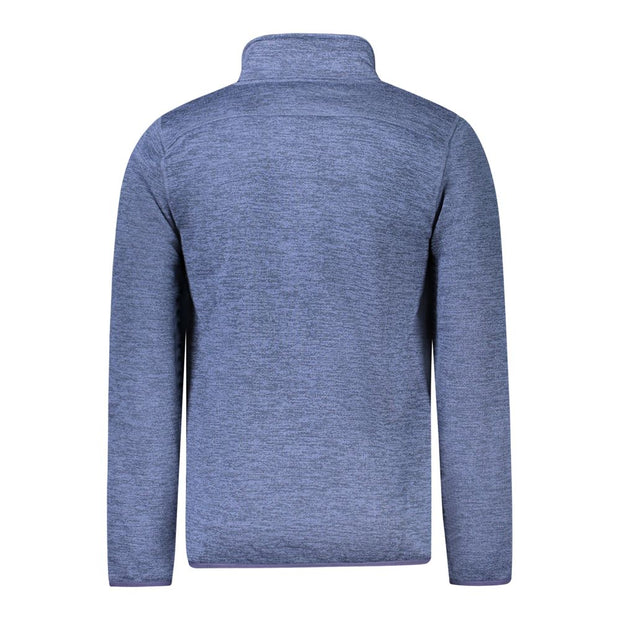 Blue Polyester Men Jacket