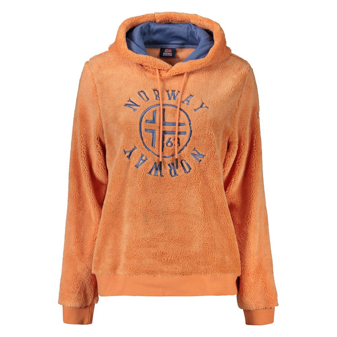 Orange Polyester Women Sweater