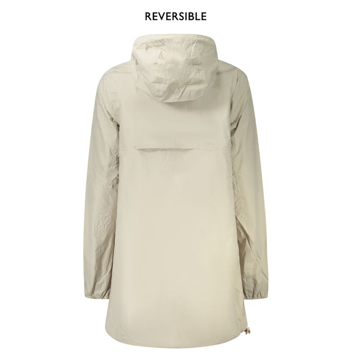 Beige Nylon Women Jacket