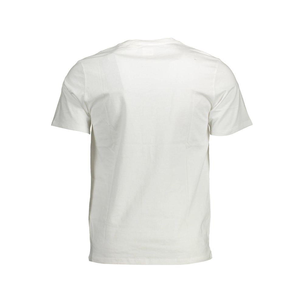 White Cotton Men T-Shirt