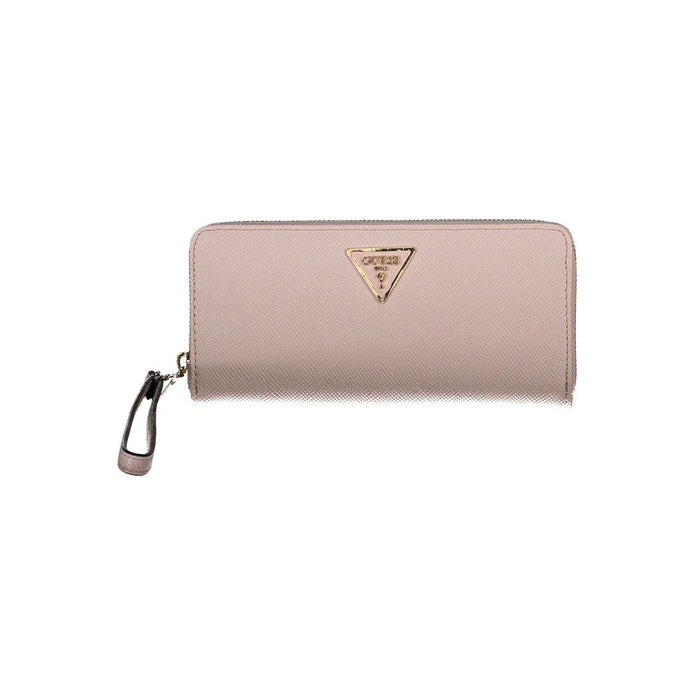 Pink Polyethylene Women Wallet