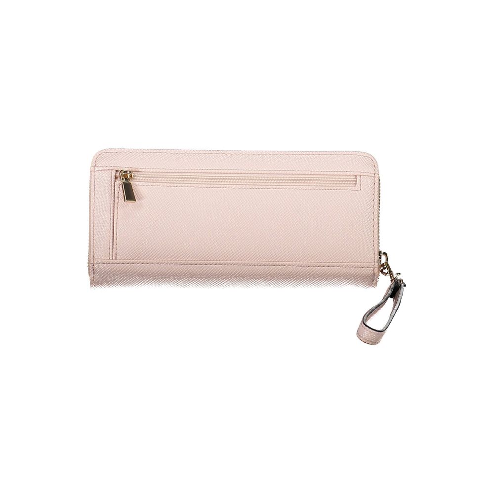 Pink Polyethylene Women Wallet