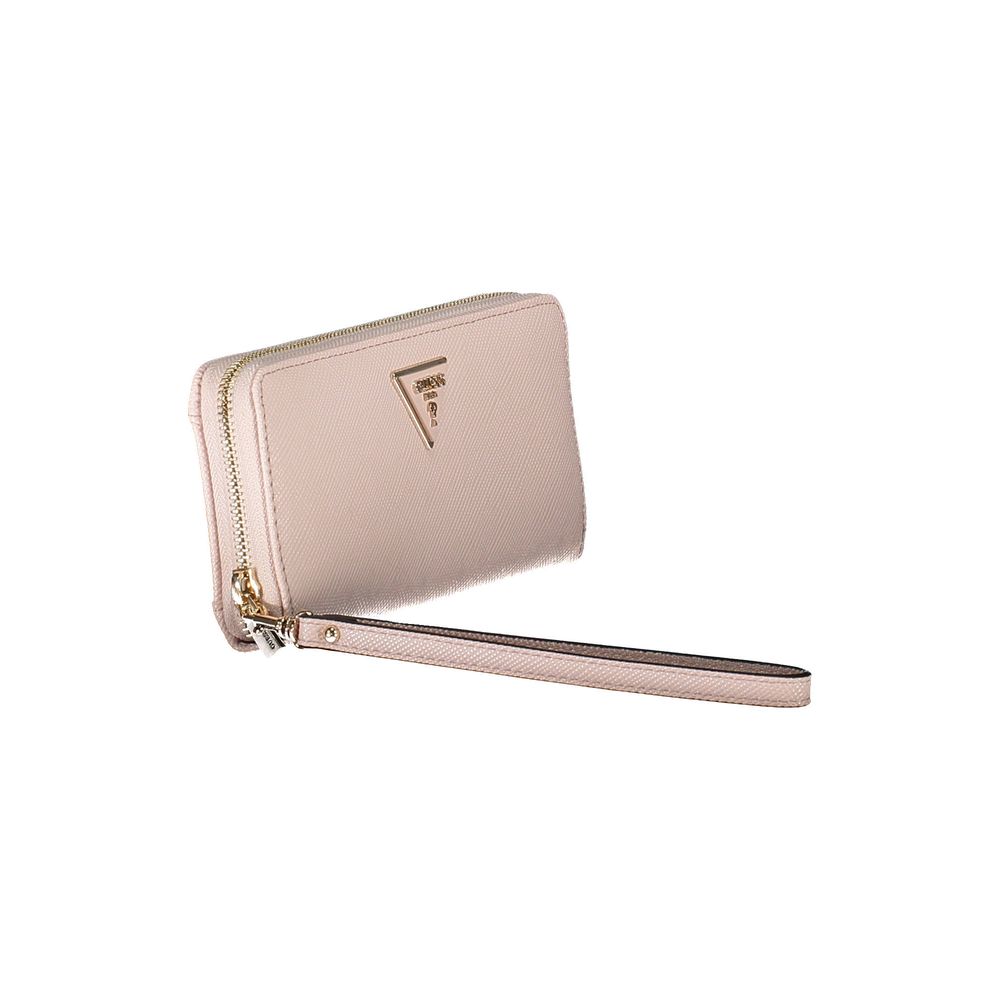 Pink Polyethylene Women Wallet