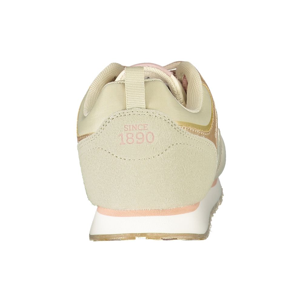 Beige Polyester Sneaker