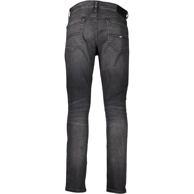 Black Cotton Jeans & Pant