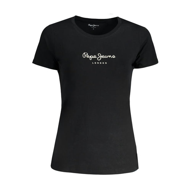 Black Cotton Tops & T-Shirt