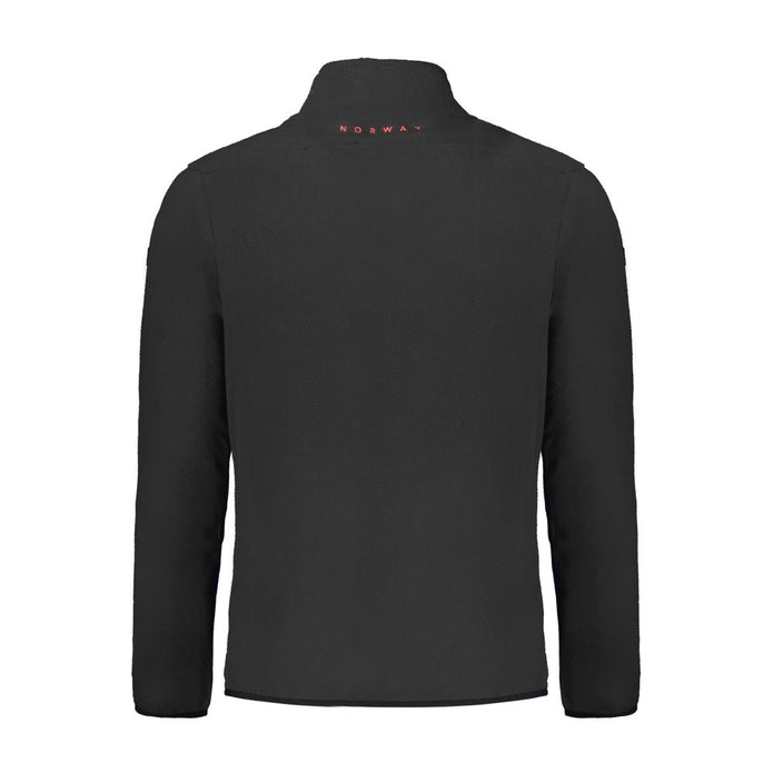 Black Polyester Men Sweater