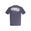 Blue Cotton Men T-Shirt