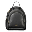 Black Leather Women Backpack