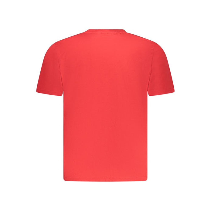 Red Cotton Men T-Shirt