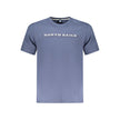 Blue Cotton Men T-Shirt