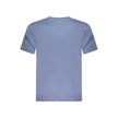 Blue Cotton Men T-Shirt