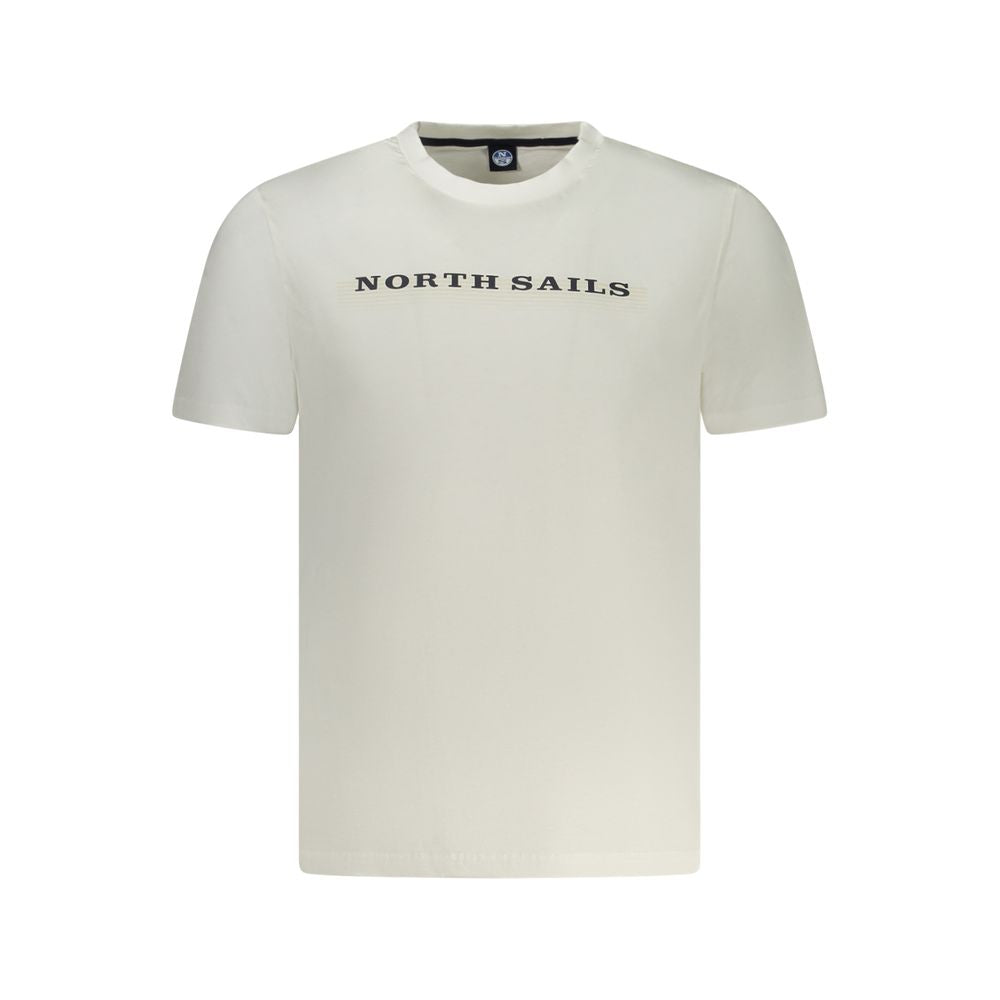 White Cotton Men T-Shirt