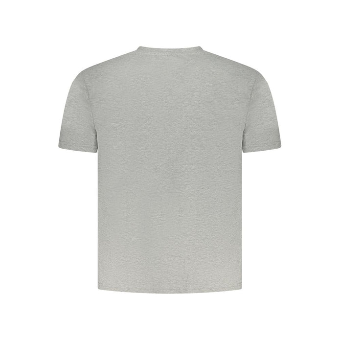 Gray Cotton Men T-Shirt