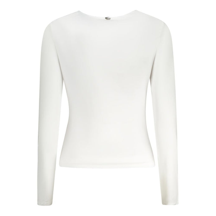 White Polyester Women Top