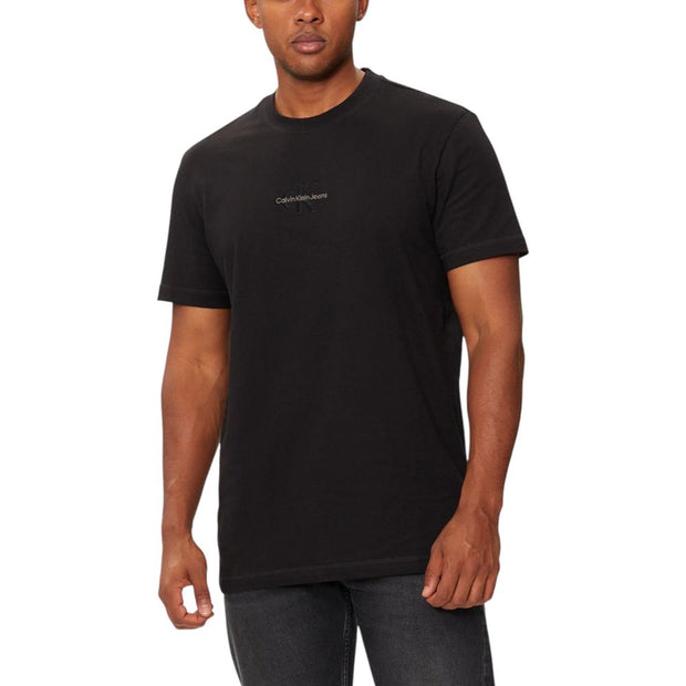 Black Cotton Rigenerato T-Shirt