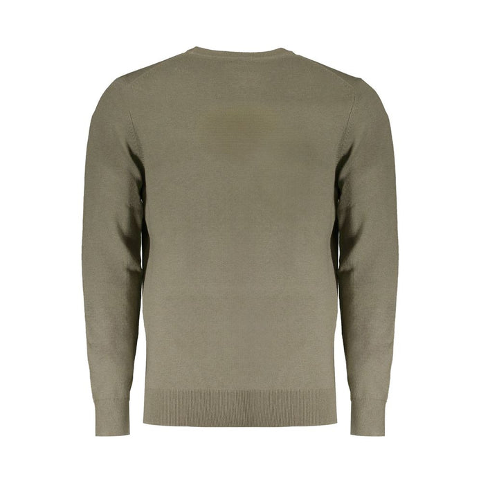 Green Wool Men Sweater