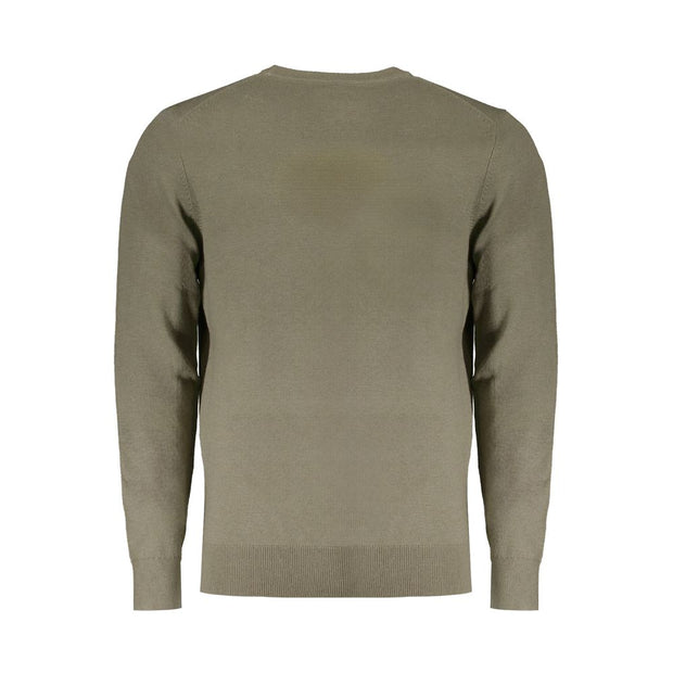 Green Wool Men Sweater