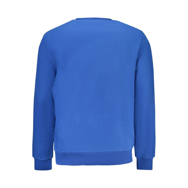 Blue Polyester Men Sweater