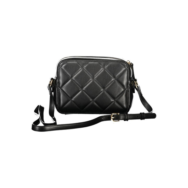 Black Polyethylene Women Handbag