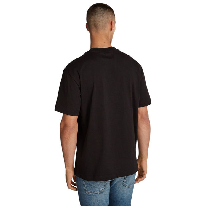 Black Cotton Rigenerato T-Shirt