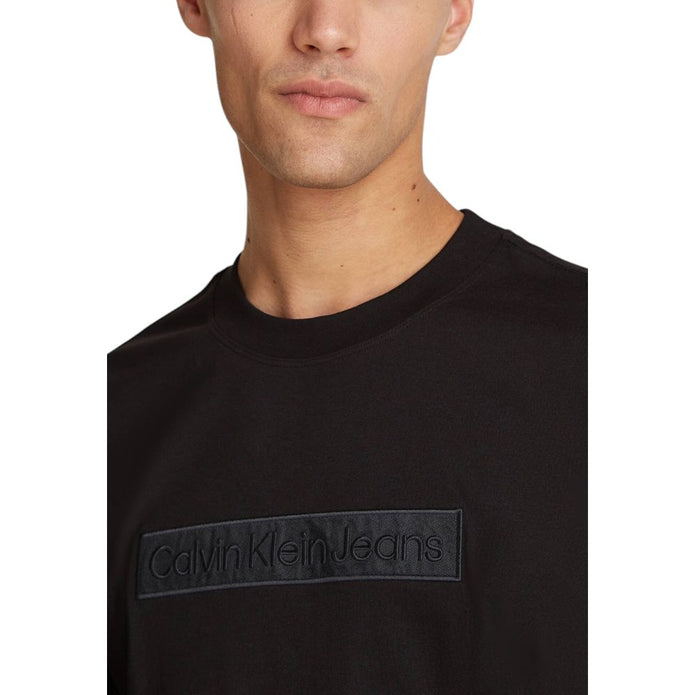 Black Cotton Rigenerato T-Shirt