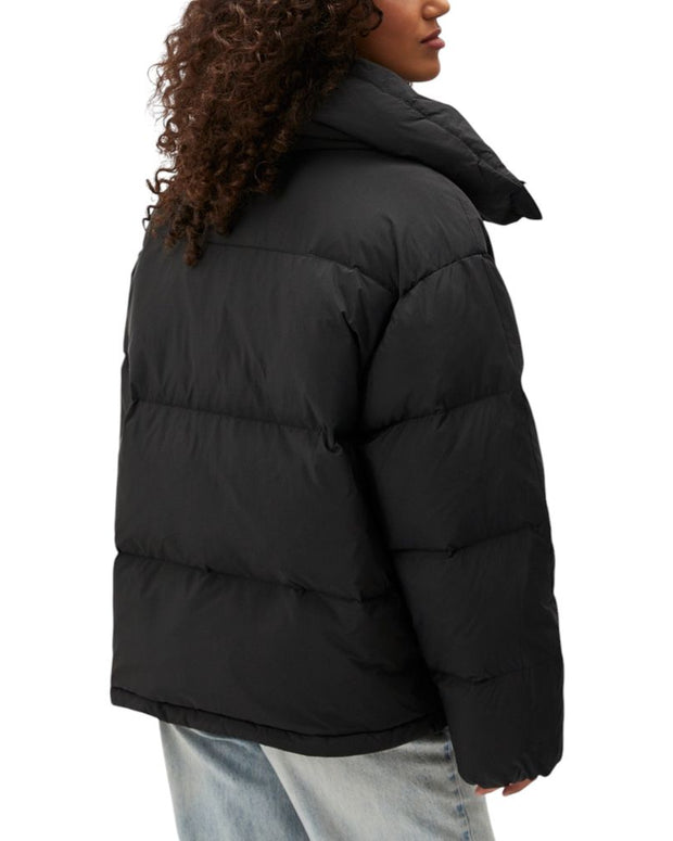 Black Polyester Jackets & Coat