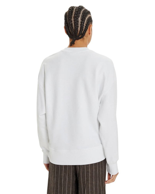 White Recycled Cotton Sweatshirt