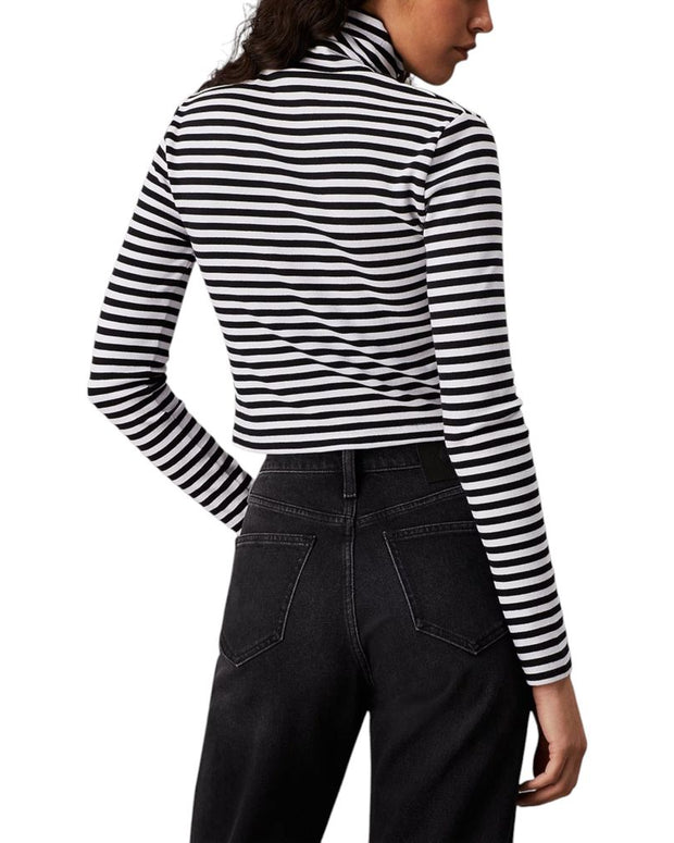 Black And White Cotton Long Sleeve
