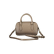 Brown Polyethylene Women Handbag