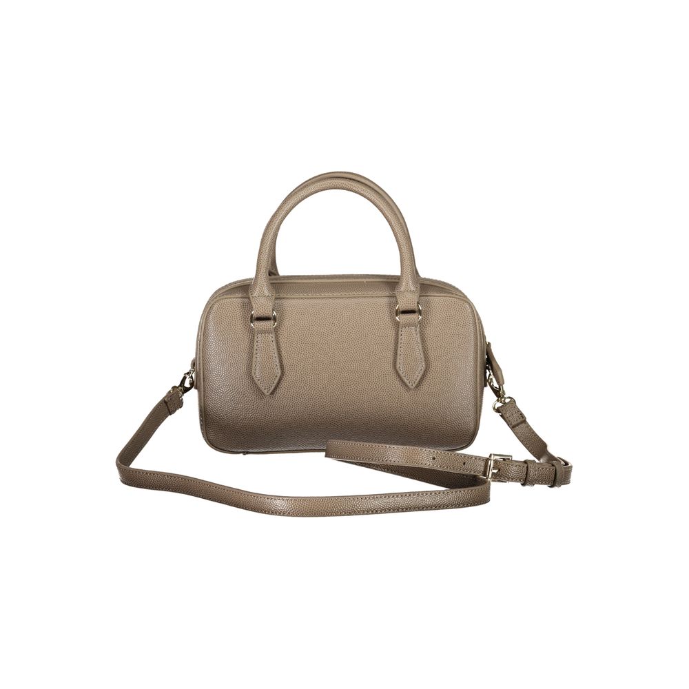 Brown Polyethylene Women Handbag