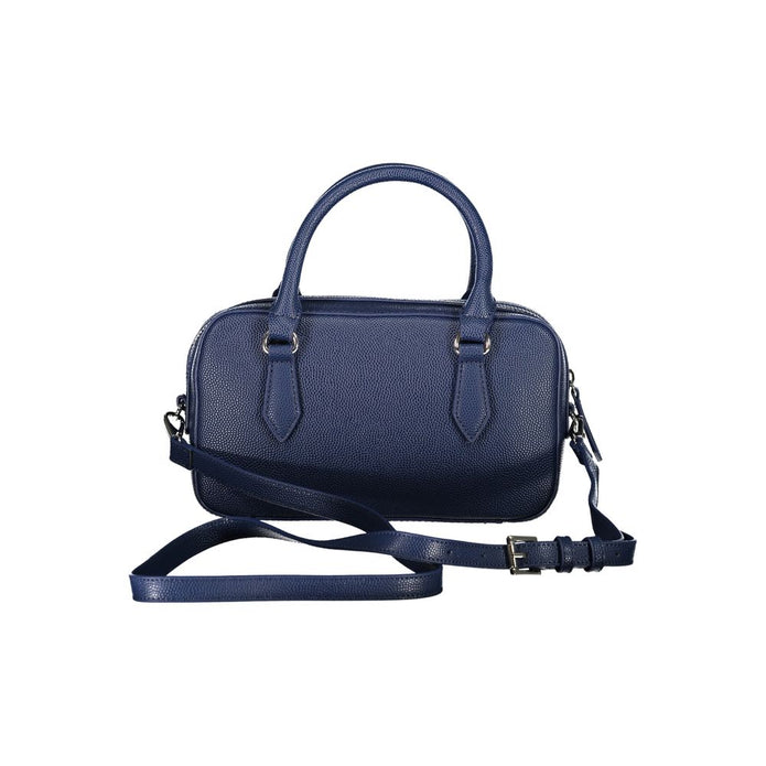 Blue Polyethylene Women Handbag