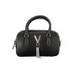 Black Polyethylene Women Handbag