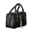 Black Polyethylene Women Handbag