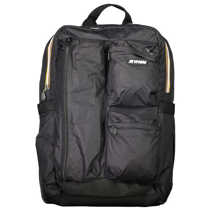 Black Polyamide Men Backpack