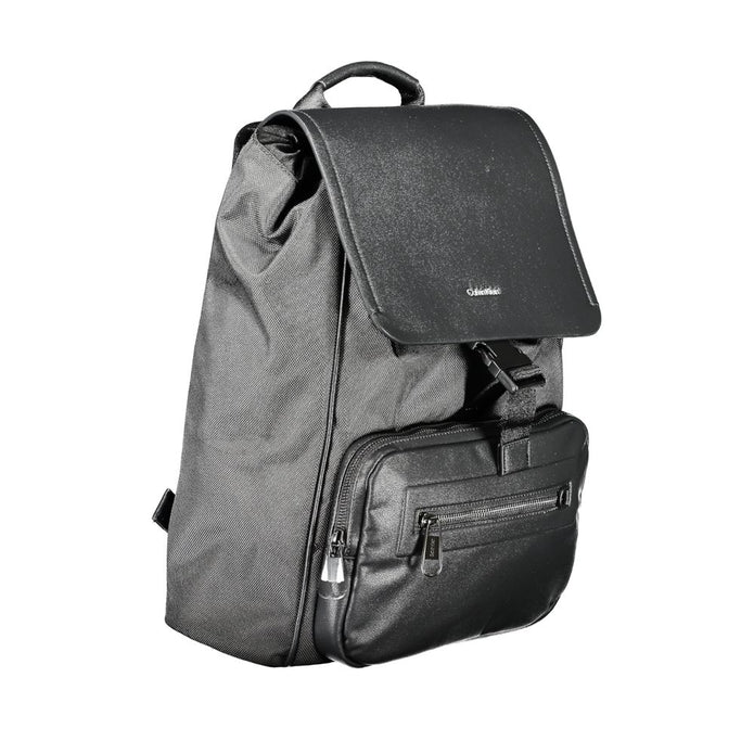 Black Polyester Backpack