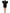Black Patent Leather Puff Sleeves Mini Dress