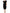 Black Viscose Short Sleeves Sheath Midi Dress