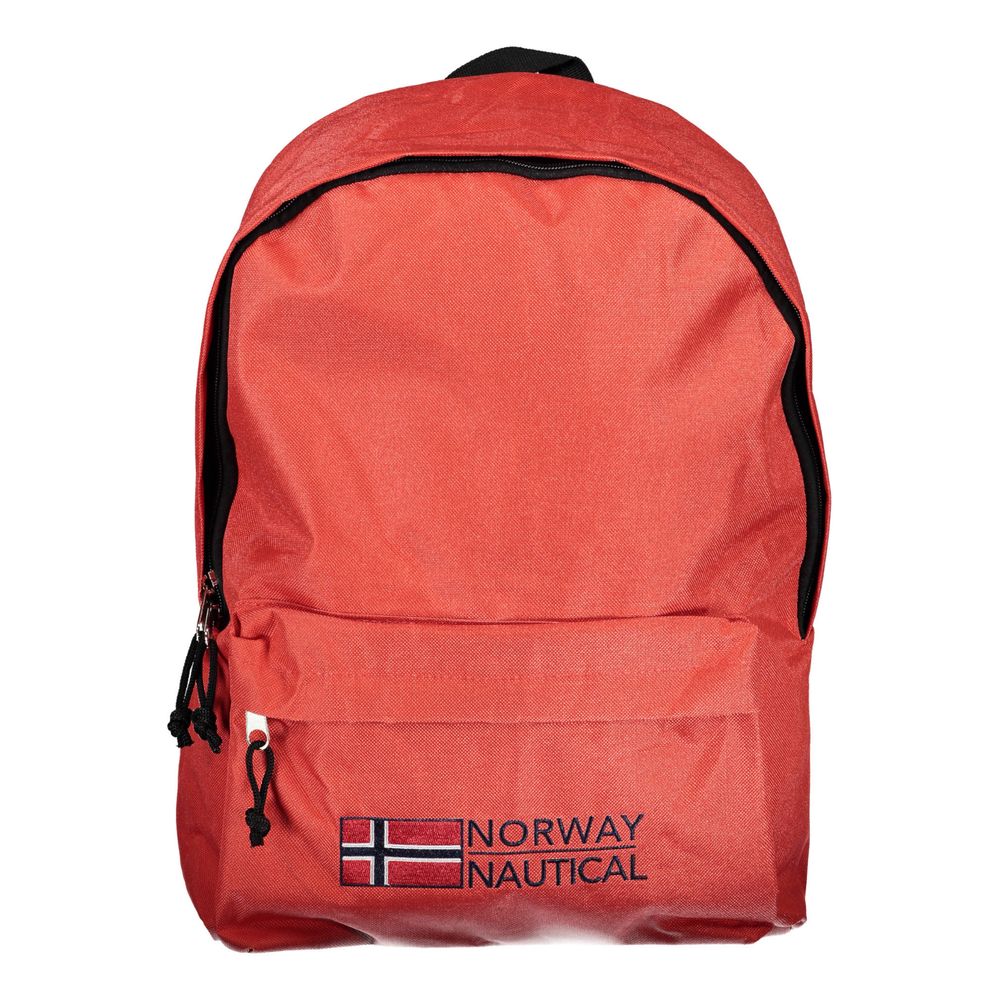 Red Polyester Backpack