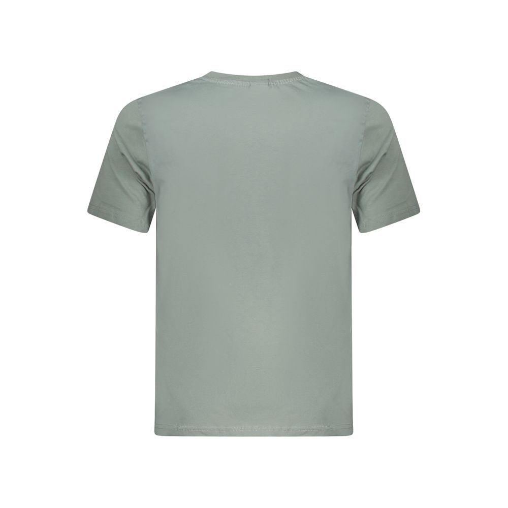 Green Cotton Men T-Shirt