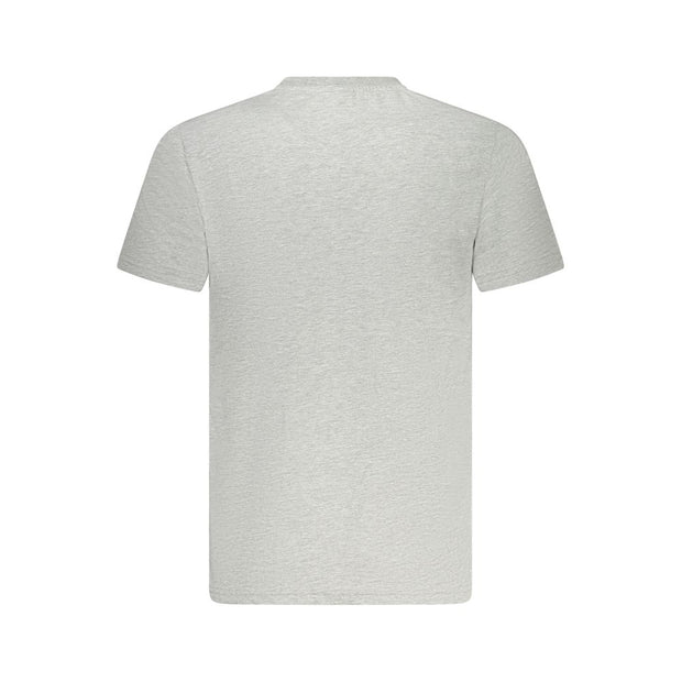 Gray Cotton Men T-Shirt