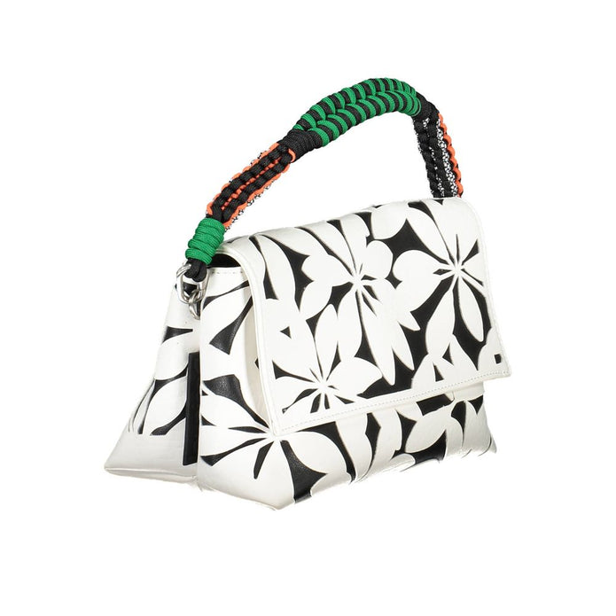 White Polyethylene Women Handbag