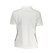 White Cotton Women Polo Shirt