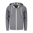 Gray Cotton Men Hooded Sweater