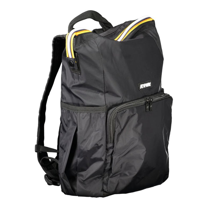 Black Polyamide Men Backpack