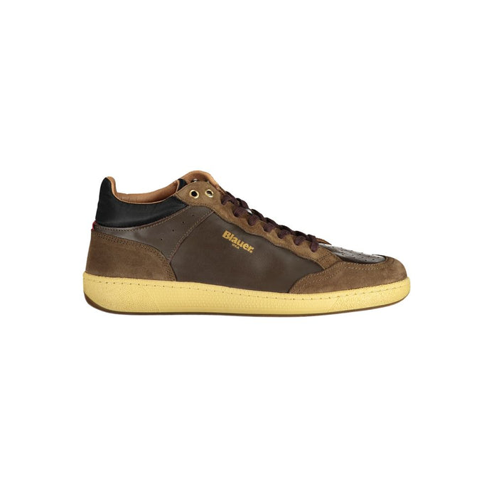 Brown Leather Men Sneaker